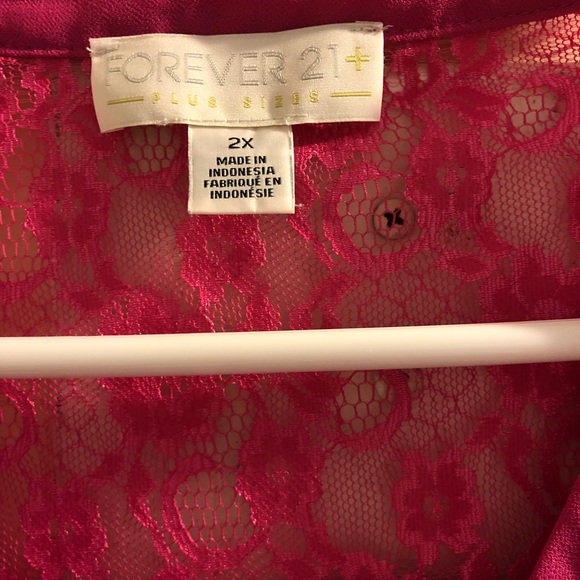 Pink button down blouse - Picture 3 of 3